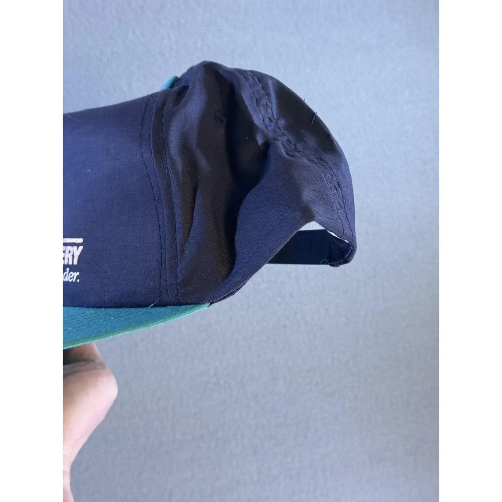 Douglas Battery Hat Cap Snap Back Mens One Size‎ Blue Teal Twill Advertising
